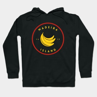 Madeira Island 1419 logo with bananas in colour Hoodie